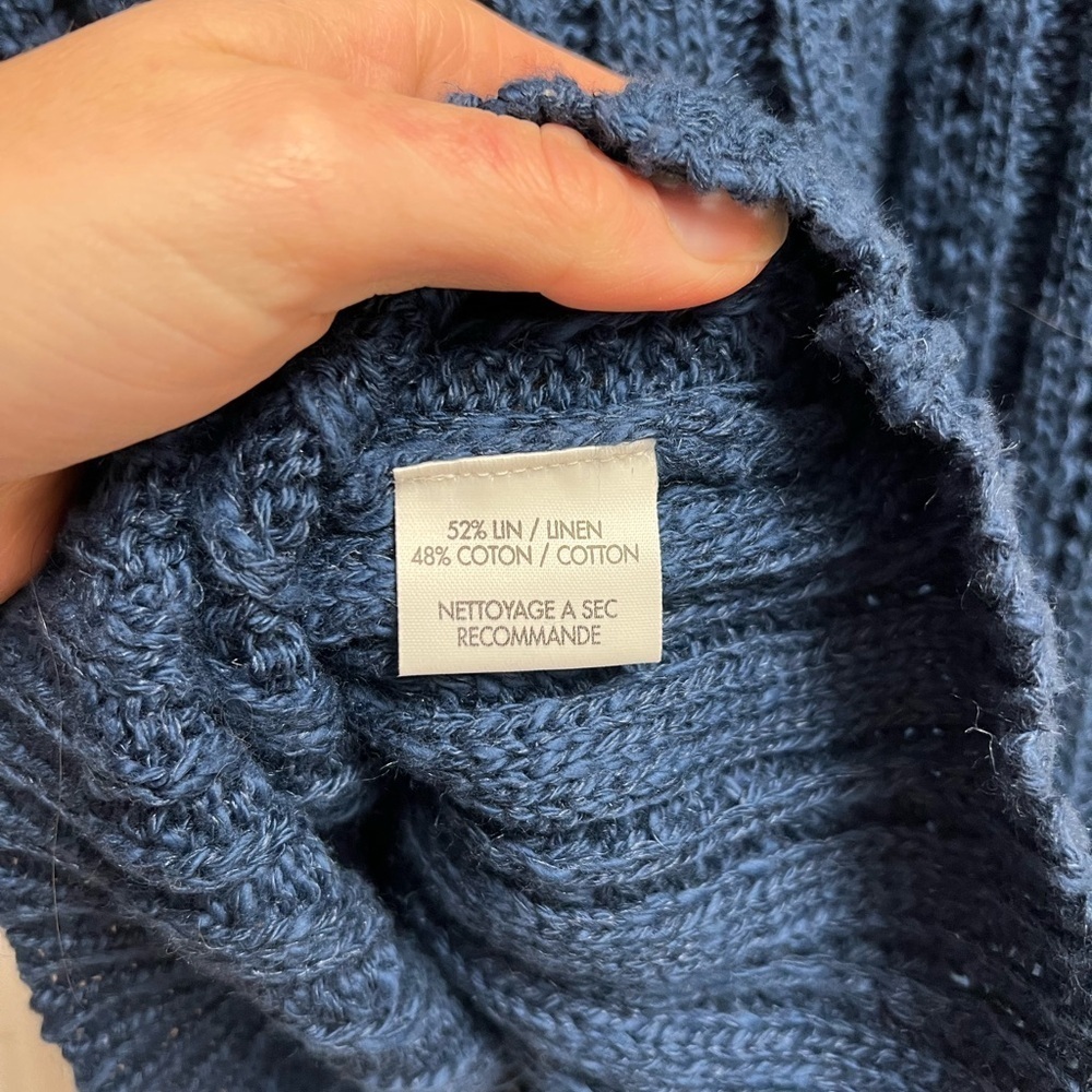 Hackett & Turpin Blue Ireland Cable Knit Sweater - Picture 10 of 11